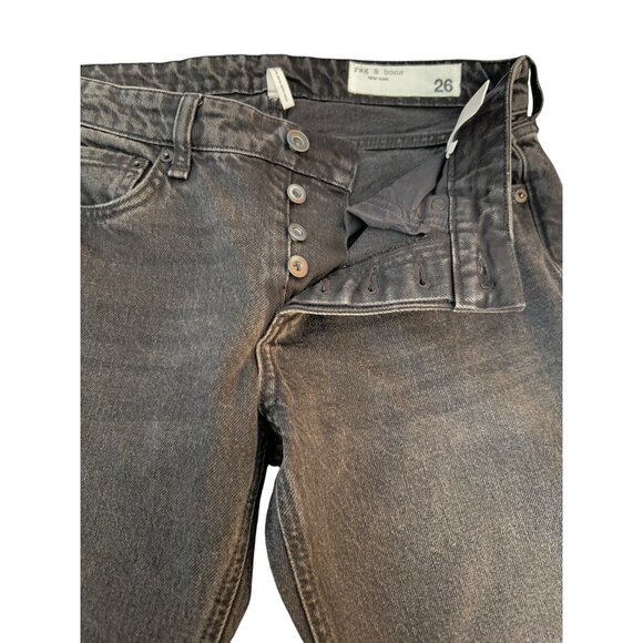 Rag & Bones Dre Low-Rise Slim Boyfriend Black Jean Women's Pants, Size 26 NWT - Picture 4 of 12